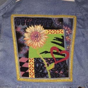 Vintage Embroidered jean jacket